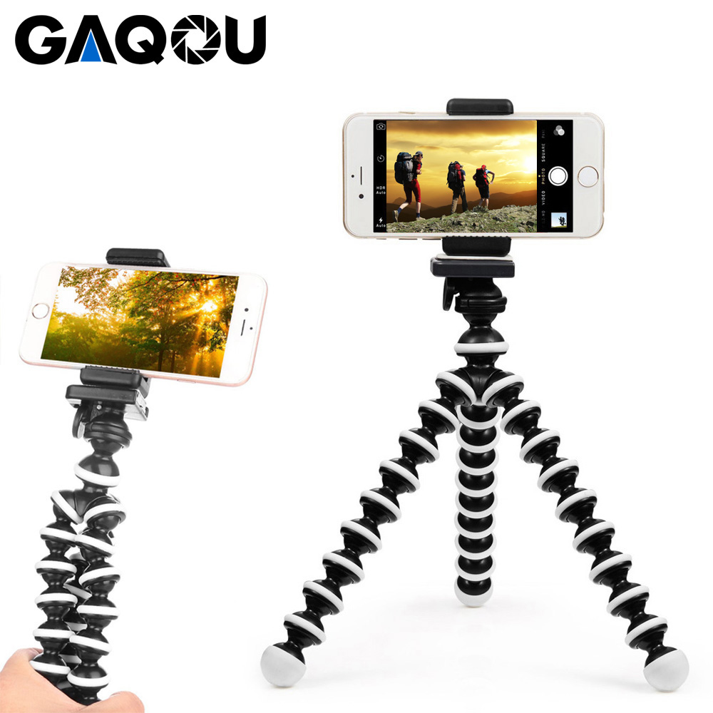GAQOU – support de trépied Mini poulpe, support de téléphone Portable Flexible pour caméra Gopro, support de bureau pliable