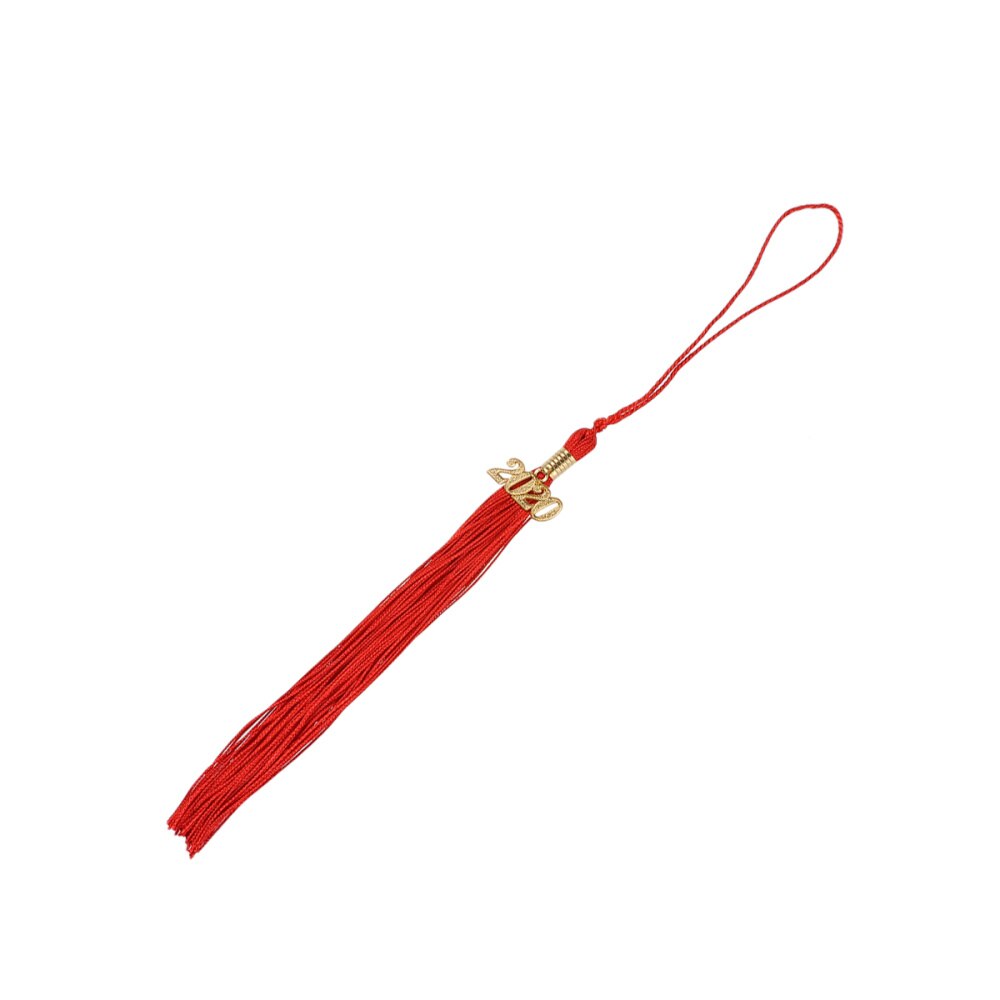 10pcs Tassel Academic Decorative Season Cap Graduation Hat Hanging Ornaments Honor Tassel Pendants: Red