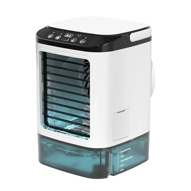 Draagbare Airconditioner 3-Speed Kleine Ac Unit Mini Luchtkoeler 900Ml Watertank Elektrische Ventilator Met Luchtbevochtiger Voor Slaapkamer Kantoor: Default Title