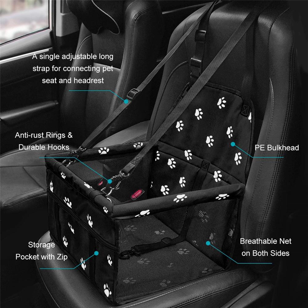 Funda de asiento elevador de coche para mascotas, alfombrilla para cesta, Protector automático, caja de viaje, plegable, de PVC