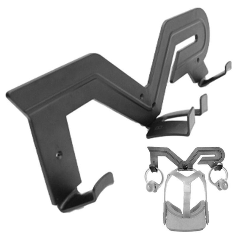 VR Headset Wall Mount - for Oculus Quest 2 Controller Stand - Virtual Reality Accessories Holder