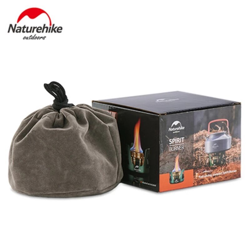 Naturehike-estufa portátil de Alcohol para acampar, quemador de Alcohol sólido, líquido, para exteriores