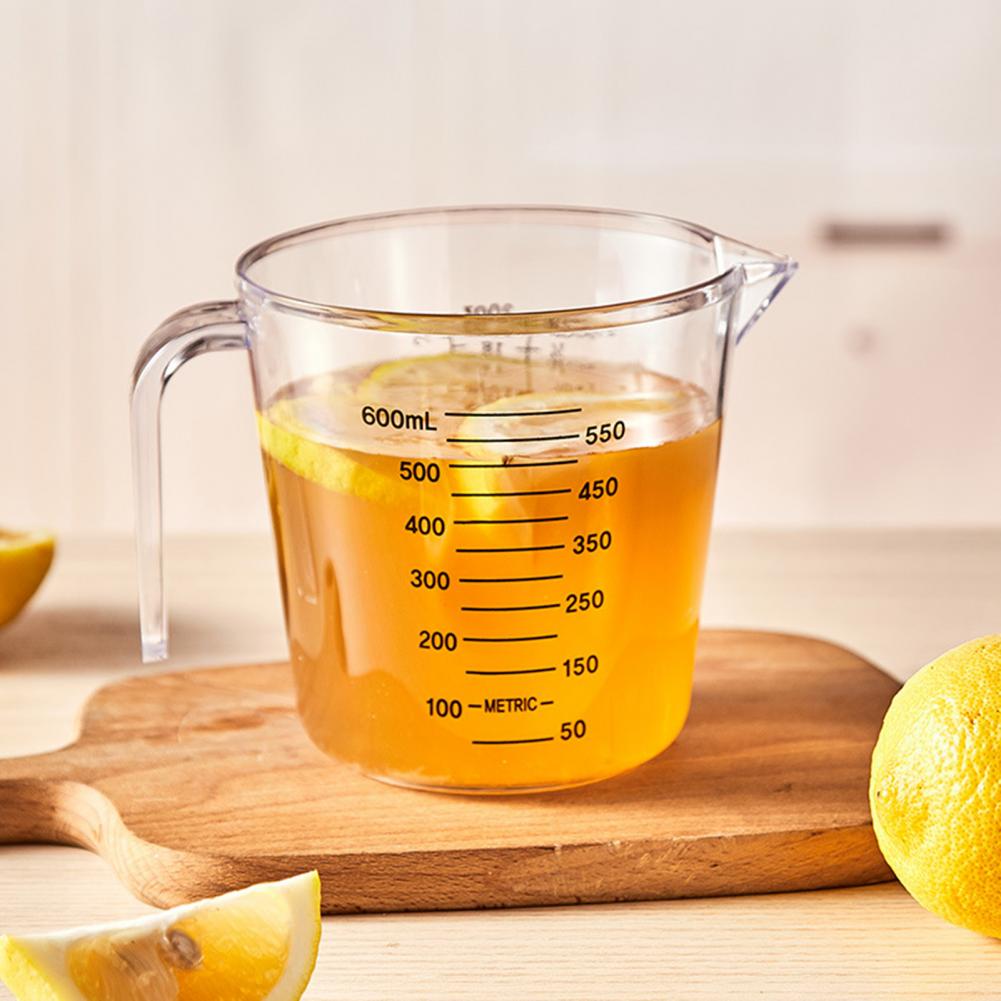 Plastic Unique Practical Food-grade Measuring Jar Solid Color Measuring Cup Clear Scale for Bakery