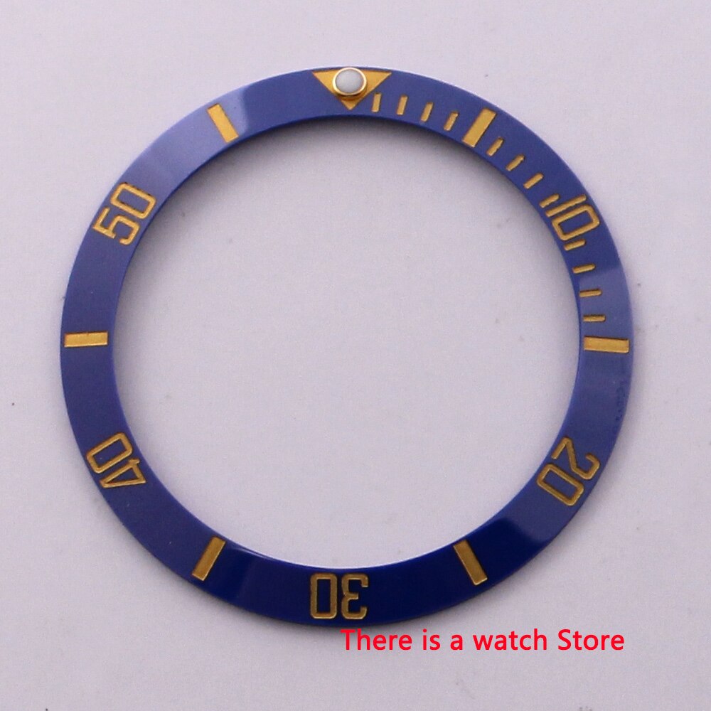 38mm ceramic bezel insert luminous dot fit 40mm watch case SUB Automatic men's watch: NO4