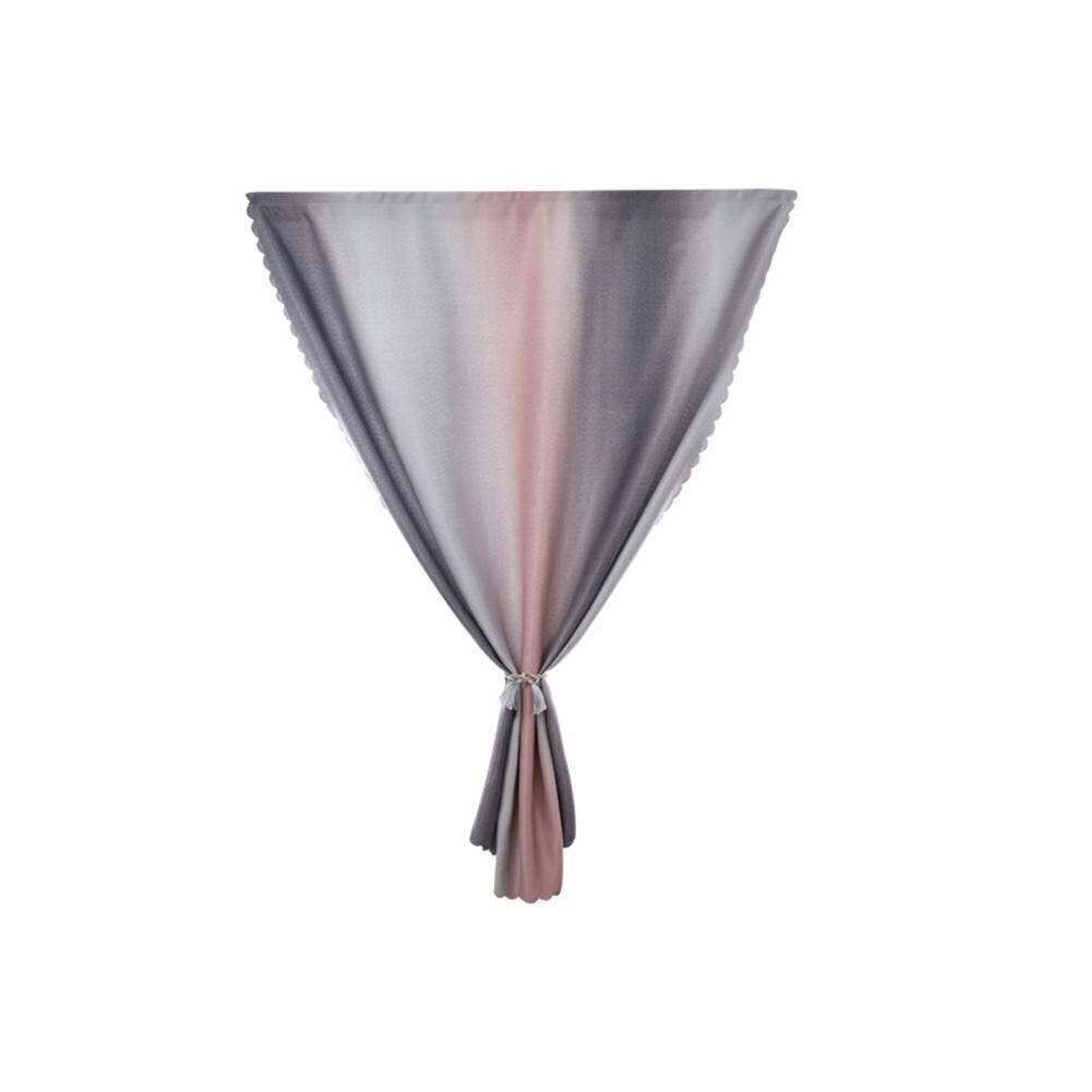 Eenvoudige Gradiënt Gordijnen Met Klittenband Zonder Perforatie, Gebruikt Voor Zon-Proof Windows In De Woonkamer En Slaapkamer