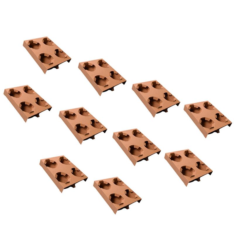Bandeja de vasos de papel para llevar 10 Uds portador de bebidas soporte de té de la leche bandeja portadora de bebidas para almacenamiento de taza de café