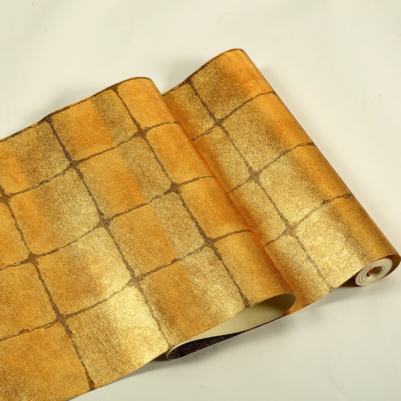 Luxe Classic Gold Behang Roll Slaapkamer Woonkamer Relief Damast Behang Glitter Wallpapers Goud Folie Papel De Parede: 4