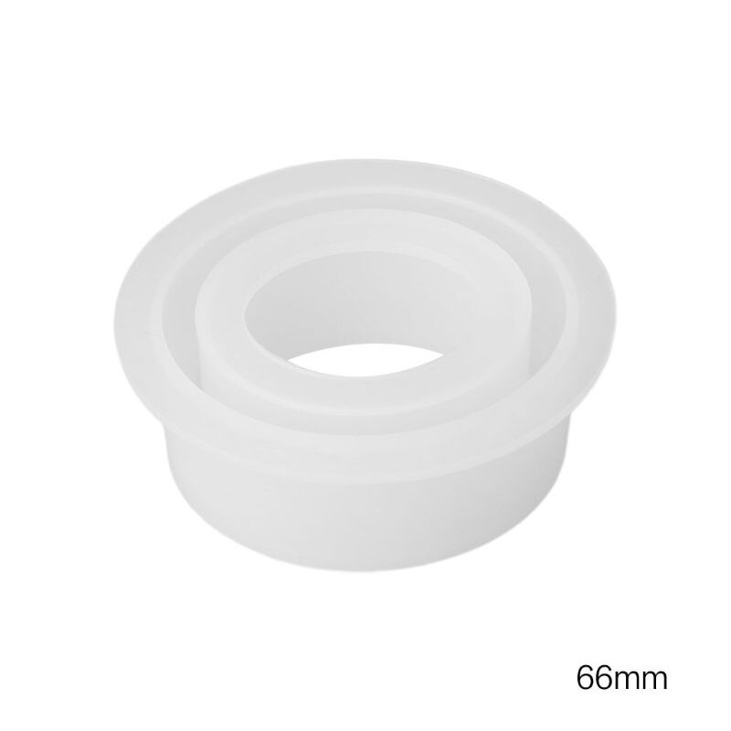 halb-öffnung C-förmigen Armbinde Silikon bilden DIY Kristall Epoxid Oval Armbänder Große Größe Spiegel Handwerk, Der Formen: 66mm B3