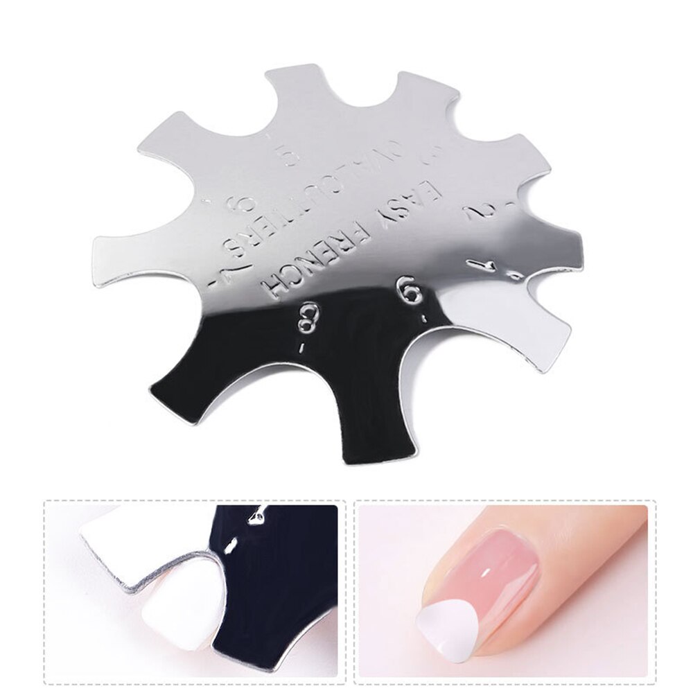 Faux-ongles français en forme d'amande, coupe-ongle facile avec le sourire, coupe en V, en acrylique, rose, blanc, 9 tailles Pro: E