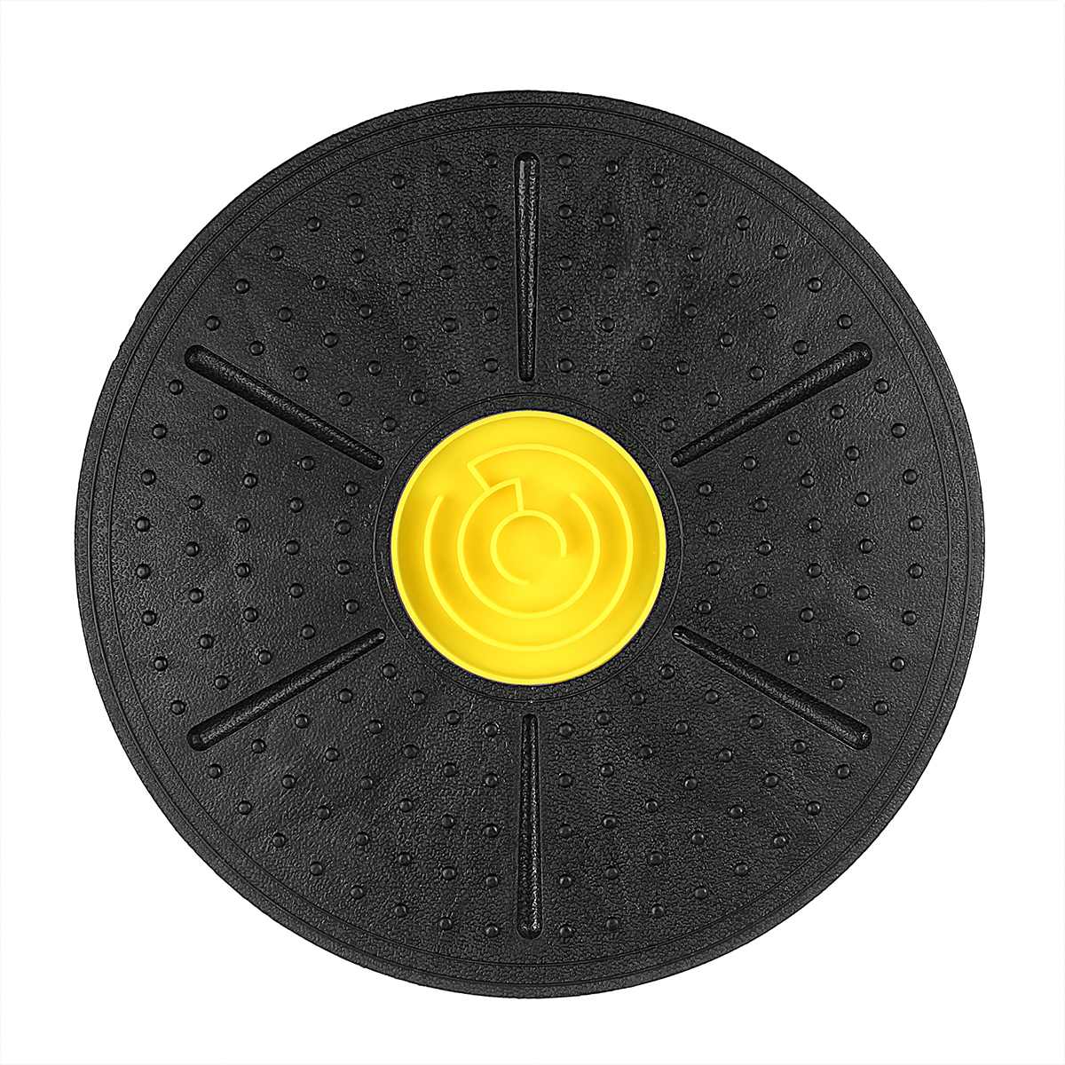 Disco de masaje de rotación de 360 grados, tabla de equilibrio de 36cm, placas redondas, almohadilla de equilibrio, tablas de torsión de cintura para gimnasio, ejercitador, rodamiento de carga: YELLOW