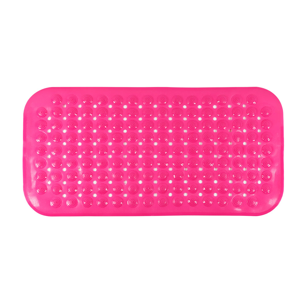 Silicone World Bathroom Anti-skid Mat PVC Bathroom Massage Foot Mat Shower Household Bathtub Mat With Suction Cup Floor Mats