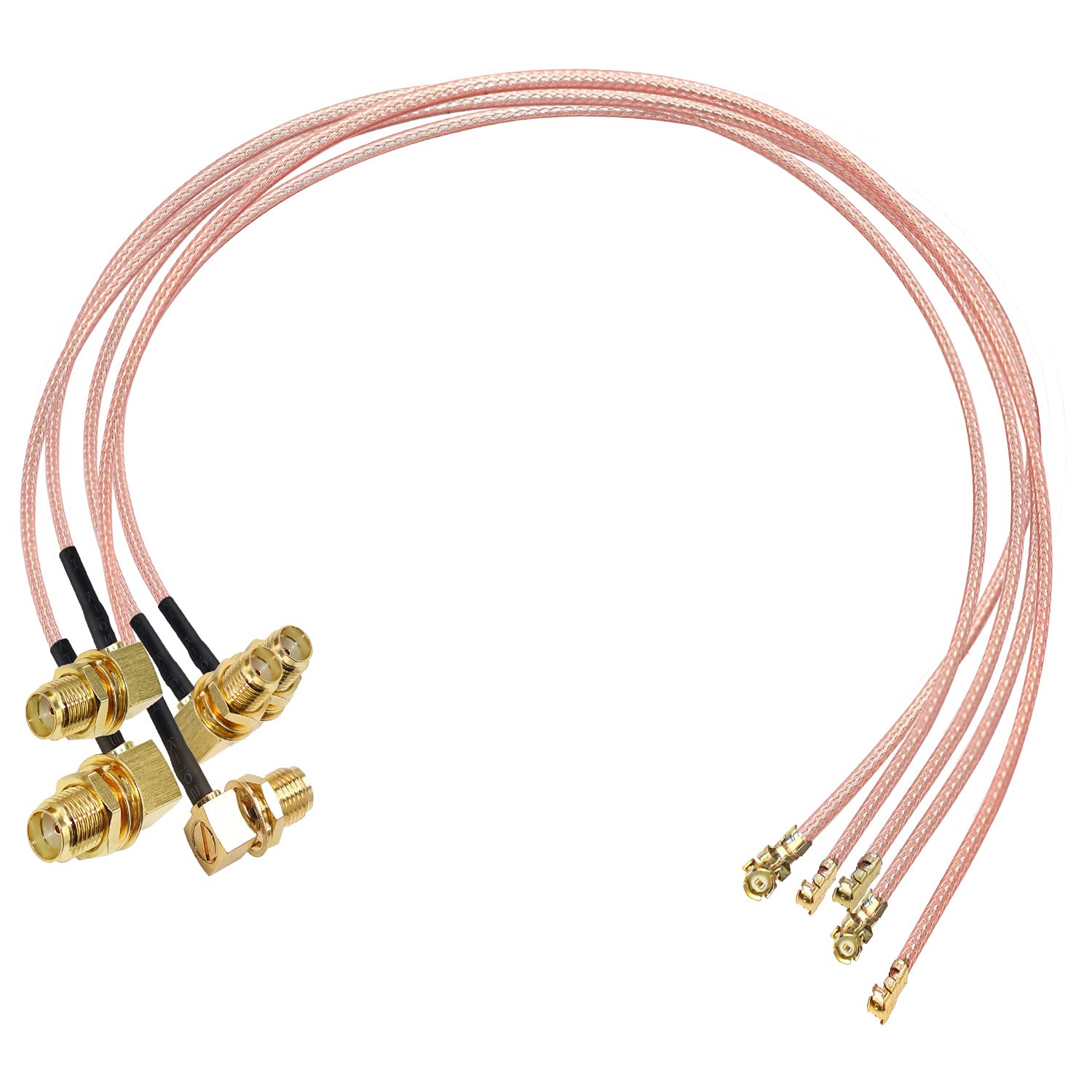 IPX to SMA Coax Cable SMA Female Right Angle to U.FL UFL RF Coaxial RG178 Pigtail Cable Router Antenna Mini PCI SMA 5PCS