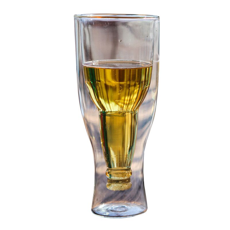 Dubbelwandige glazen koffie-/theekopjes en mokken, bierkoffiekopjes, handgemaakte gezonde drankmok, theemokken, transparant: Default Title