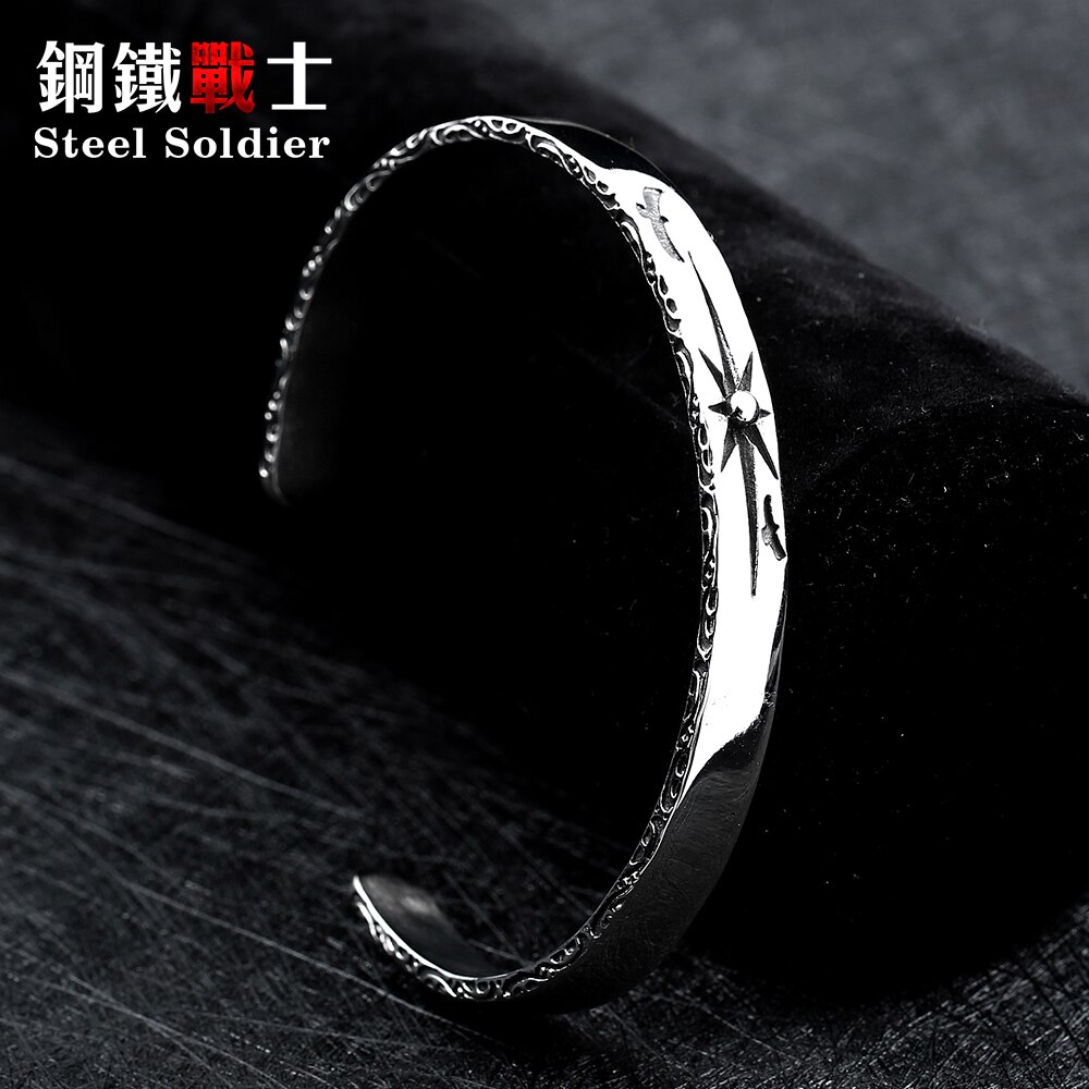 Stalen soldaat mannen zonnegod armband unieke heren sieraden