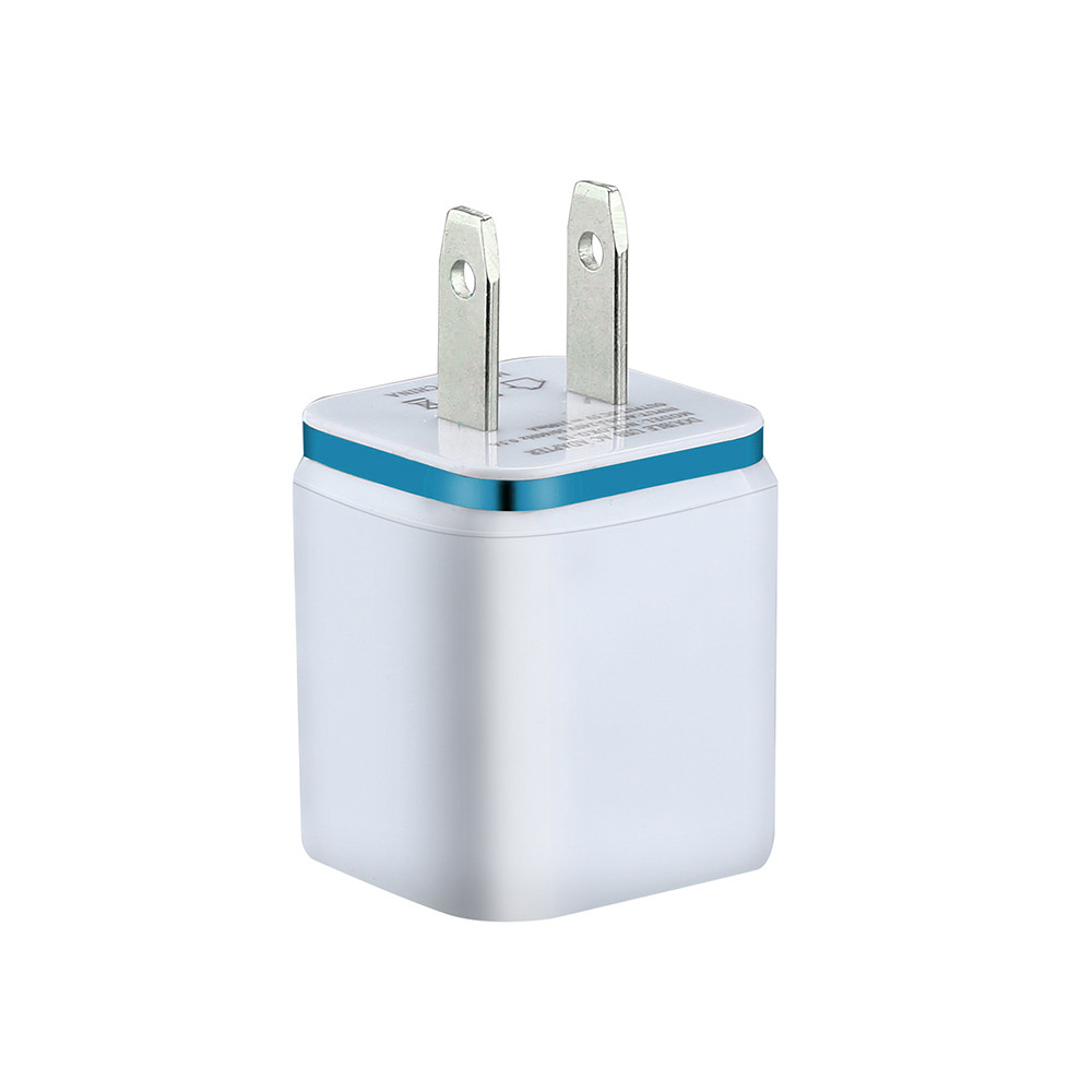 USB-Ladegerät-Adapter, 5 V/2 A, Dual-USB-Ladegerät, schnelles Aufladen für iPhone XS Max, Wandadapter, US-Stecker, Ladekabel, Projekte