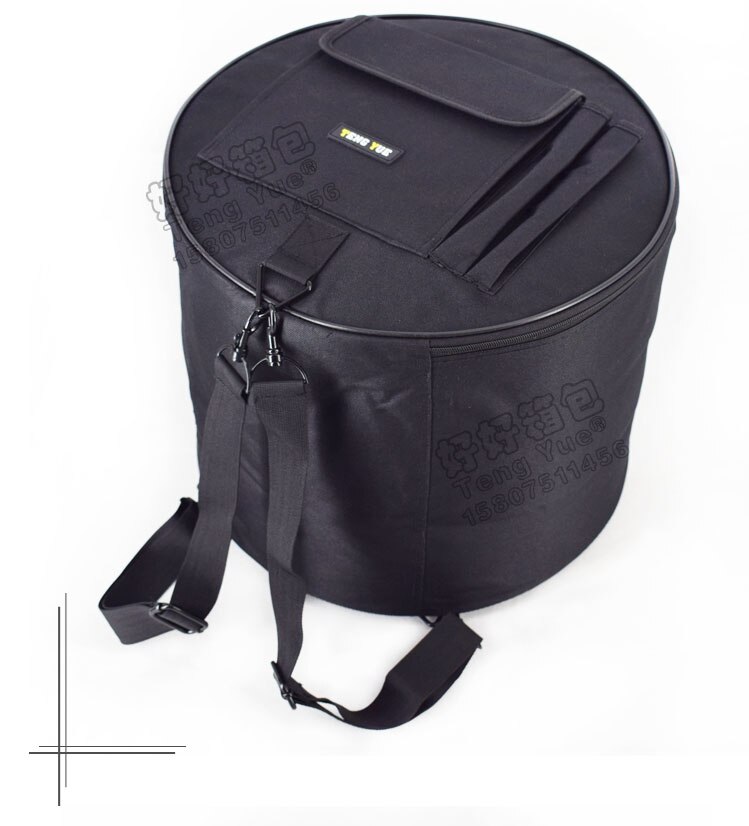 Portable smaller Snare bass drum package bag cover box Dumb drum shoulders backpack black Carrying Case Drums Gig
