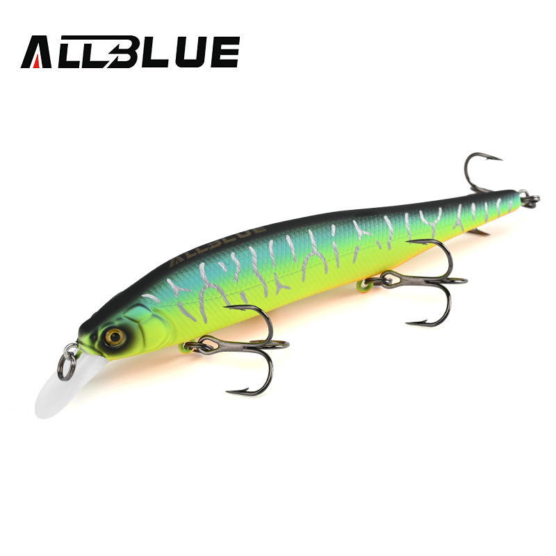 ALLBLUE KITETSU 115SP Wobbler Suspend Fishing Lure 115mm 15.4g Hard Plastic Minnow Pike Bass Perch Artificial Bait Tackle: Red