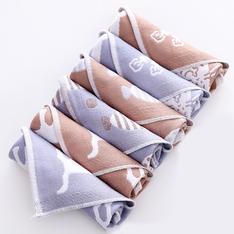 Antibakteriell icke-tvinnad badhandduk musik tecknad kattmönster badrumstillbehör 1pc baby ansiktshandduk