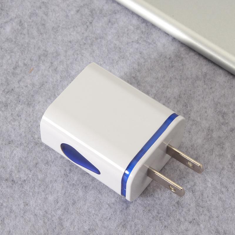 5 Colors Dual USB Charger 2.1A Fast Charging Universal Travel EU/US Plug Adapter Wall Mobile Phone Charger For IPhone For Huawei