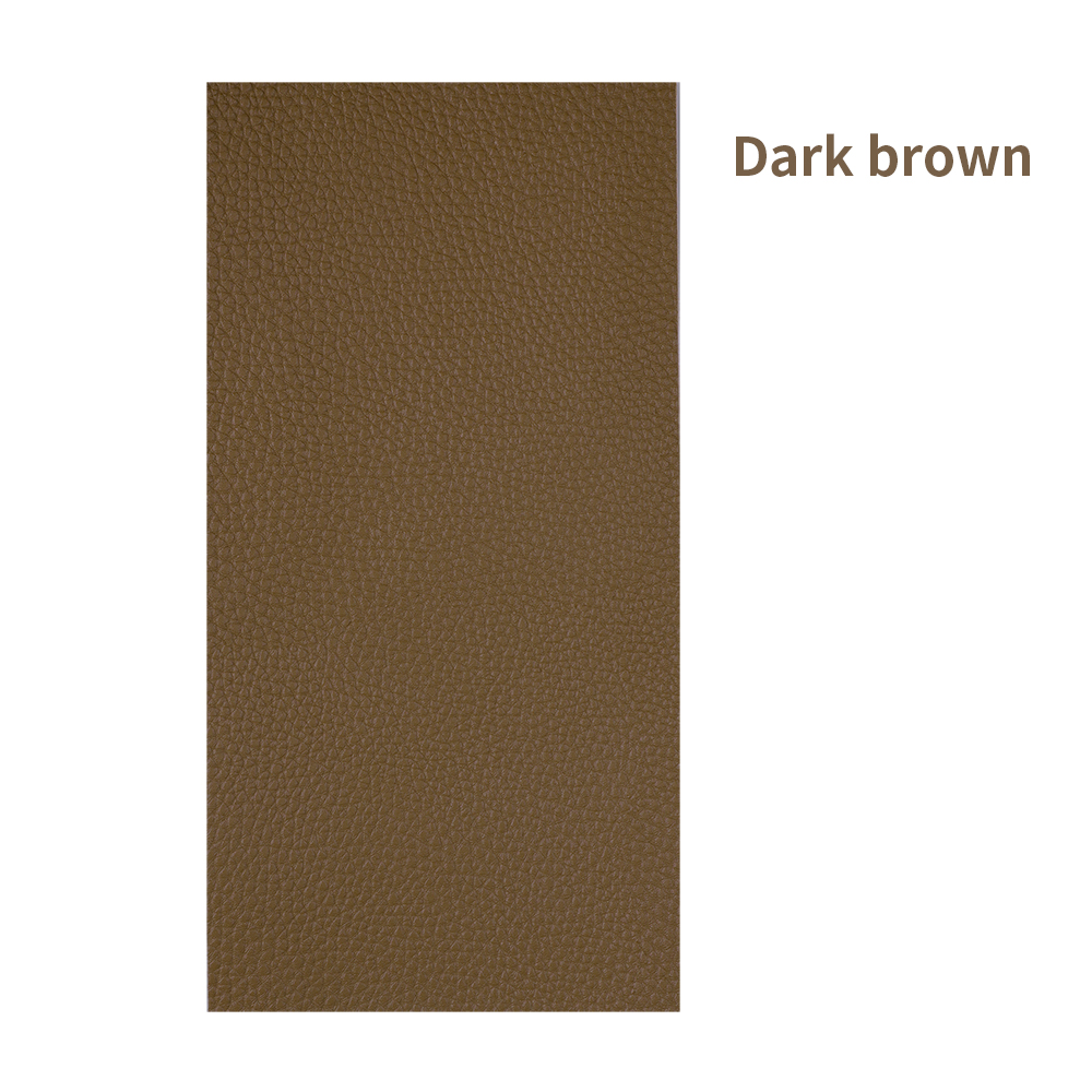 Selbstklebende Faux Synthetische Leder Flecken 10*20cm Mehrfarbig PU Sofa See Reparatur Auto Aufkleber Für Tische Bett dekoration: Braun