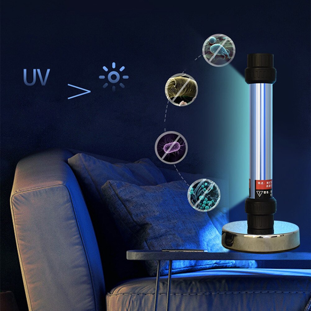 Removable Sterilization UV Disinfection Table Lamp 20W Household Ultraviolet Germicidal Bactericidal Lights with Base