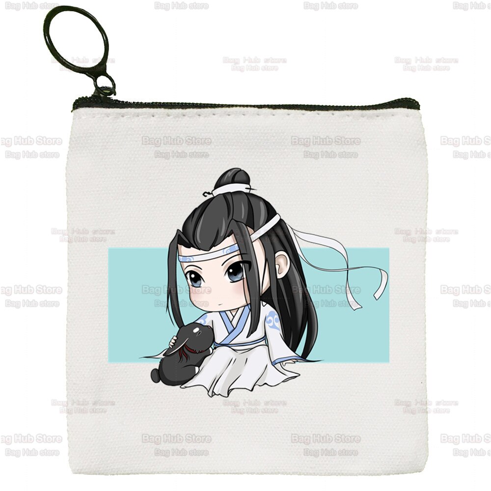 Mo Dao Zu Shi Einfache Geldbörse Student Leinwand Die Untamed Lan WangJi Wei Wu Xian Nette Schlüssel Tasche Mini kupplung Kleinen Geldbeutel: R