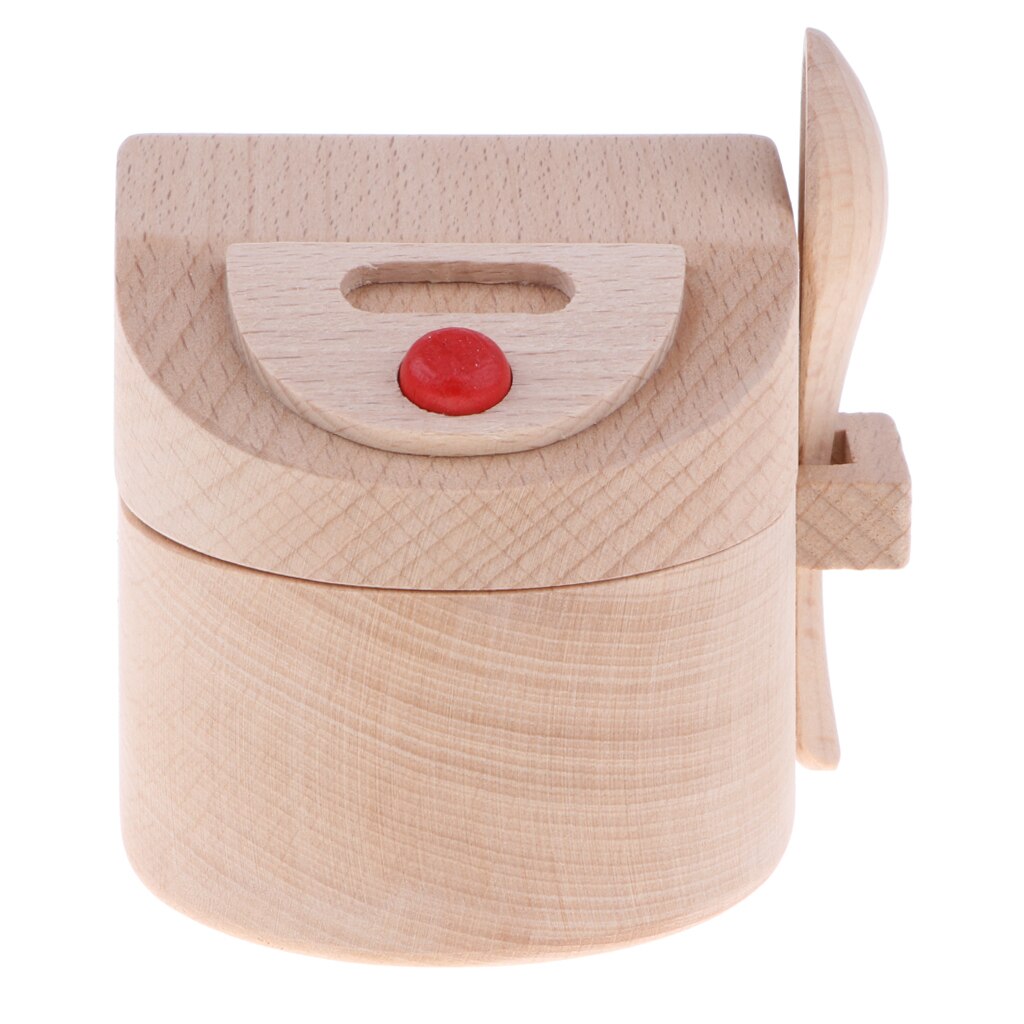 Cucina in legno Set di fornelli per riso Play House elettrodomestico Chef ruolo finta gioca cucina giocattoli per lo sviluppo regali per ragazzi e ragazze