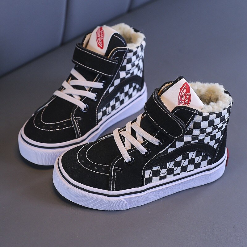 freundlicher schuhe Winter jungen und mädchen Plus samt hoch-oben baumwolle schuhe Leopard drucken schnee baumwolle
