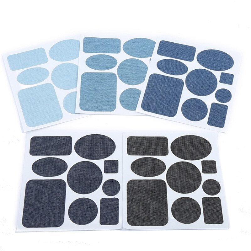 9Shapes Iron on Patches Denim Jean Repair Patches for Inside Clothing Repair: 8YY605206-F