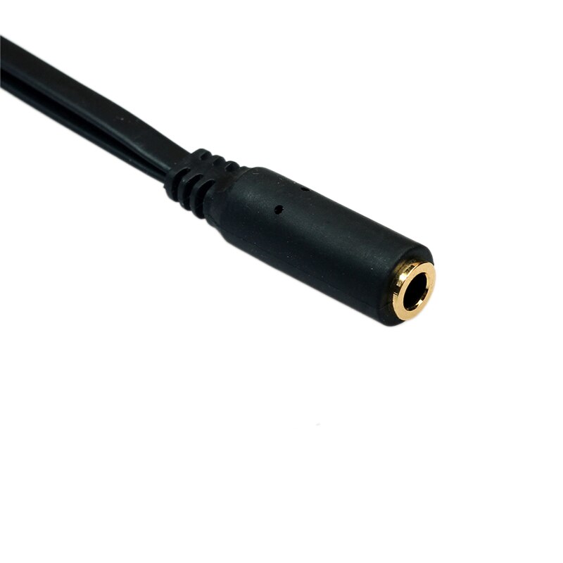 Headphone Splitter Audio Cable 3.5mm 1 Female To 2 Male Jack 3.5mm Splitter Adapter Aux Cable With Mic For Phone Computer