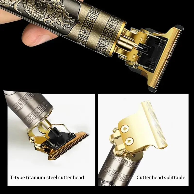 Professionelle T9 Vintage elektrische wiederaufladbare Haarschneidemaschine Haar Friseur Trimmer für Männer Haarschneiden