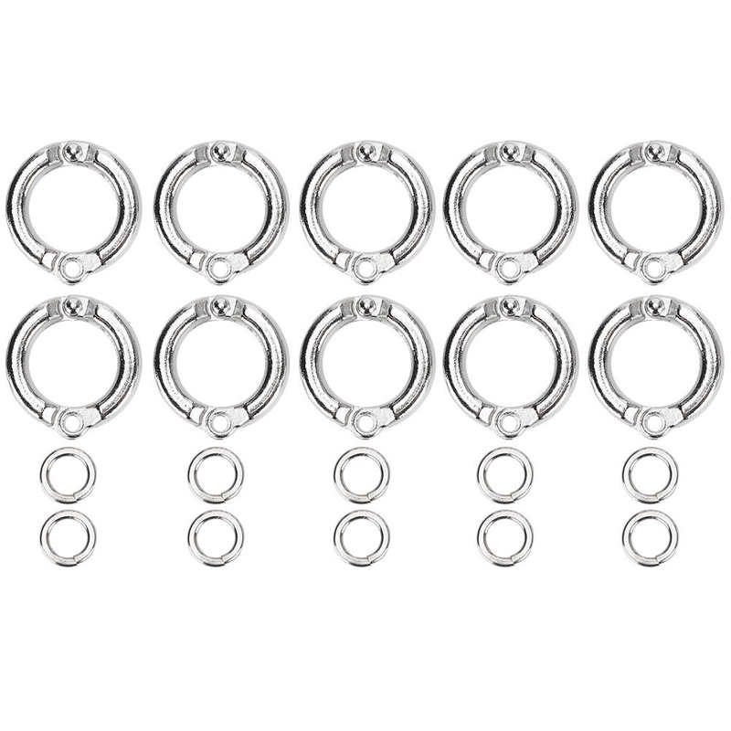 10Pcs Alloy Bird Parrots Foot Outdoor Fly Training Activity Foot Opening Clip Bird Cage Accessory