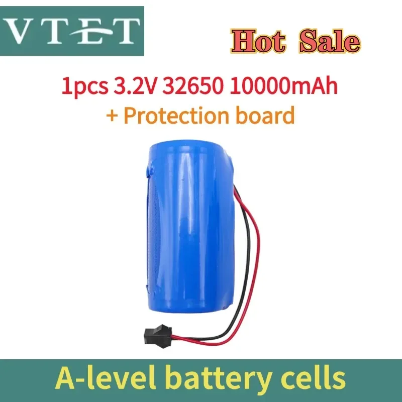 2025 Nuova batteria per lampada solare 3.2V 32650 Batteria al litio di grande capacità Lampada stradale solare Batteria per proiettore con pannello di protezione: verde