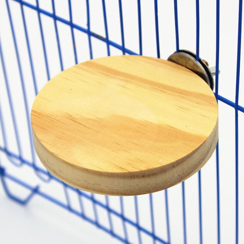 Ardilla Chinchilla Crosscut pequeña plataforma de salto biselada de madera muelle trampolín loro de pie
