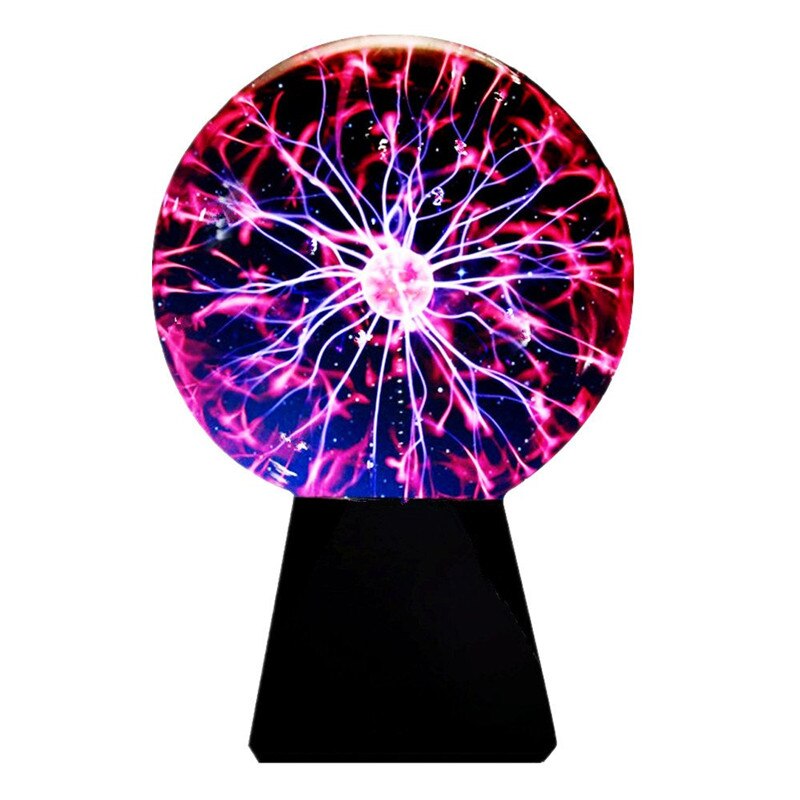 3/4/5/6/8inch Glass Plasma Ball Magic moon Lamp Electrostatic Sphere Plasma Light Bulb Touch Novelty Table Lamp Home decoration: 6inch Ordinary