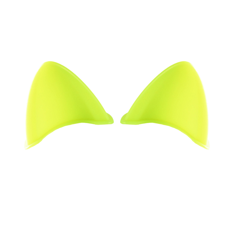 2pcs Universal Helmet Cat Ears Decoration Moto Electric Car Driving Styling Cute Cat Ears Stickers Decor Helmet Accessories: SKY BLUE