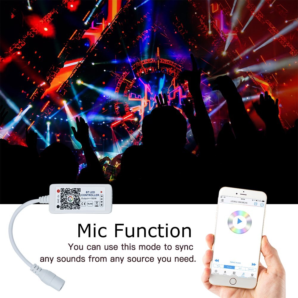 Wifi Bluetooth Rgb Led Strip 12V Flexibele Diode Tape 5M 10M Waterdicht Lint Smartphone Controle Alexa google Assistent Adapter