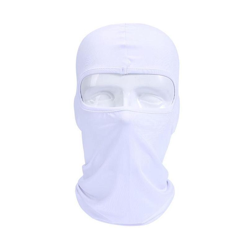 Máscara protectora para el sol para deportes al aire libre, mascarilla para motocicleta con doble juego CS, ventilación a prueba de polvo para cabeza de acción, agujero de una guerra B9L0: D