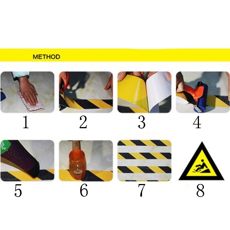 Pvc farge sklisikre teip frostet trappetrinn anti-falle advarselsskilt gulvmerking fliser dårlig sklisikker teip