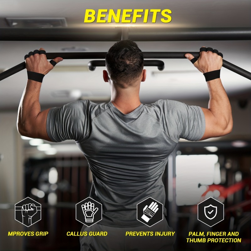 1 Pair Breathable Non-Slip Fitness Gloves, Weight Lifting Training Gloves, For Sports Palm Protection, Fitness, Sports, Pull Ups