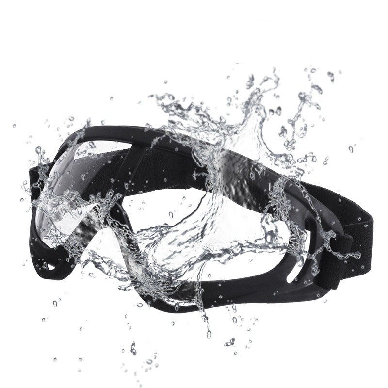 PC Safety Goggles Fully Enclosed Transparent Lens Goggles Eye Protective Glasses Anti-Fog UV Light Onion Goggles Tear Free