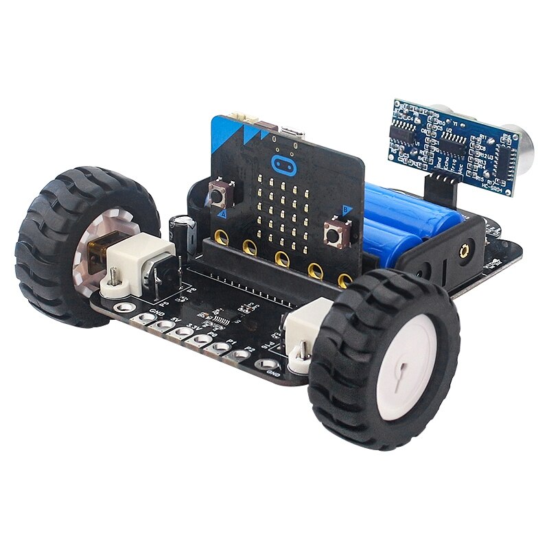 Programmeerbare Robot Auto Kit Obstakel Vermijden Grafische Programmering Smart Robot Car Ultrasone Sensor Voor Micro:Bit