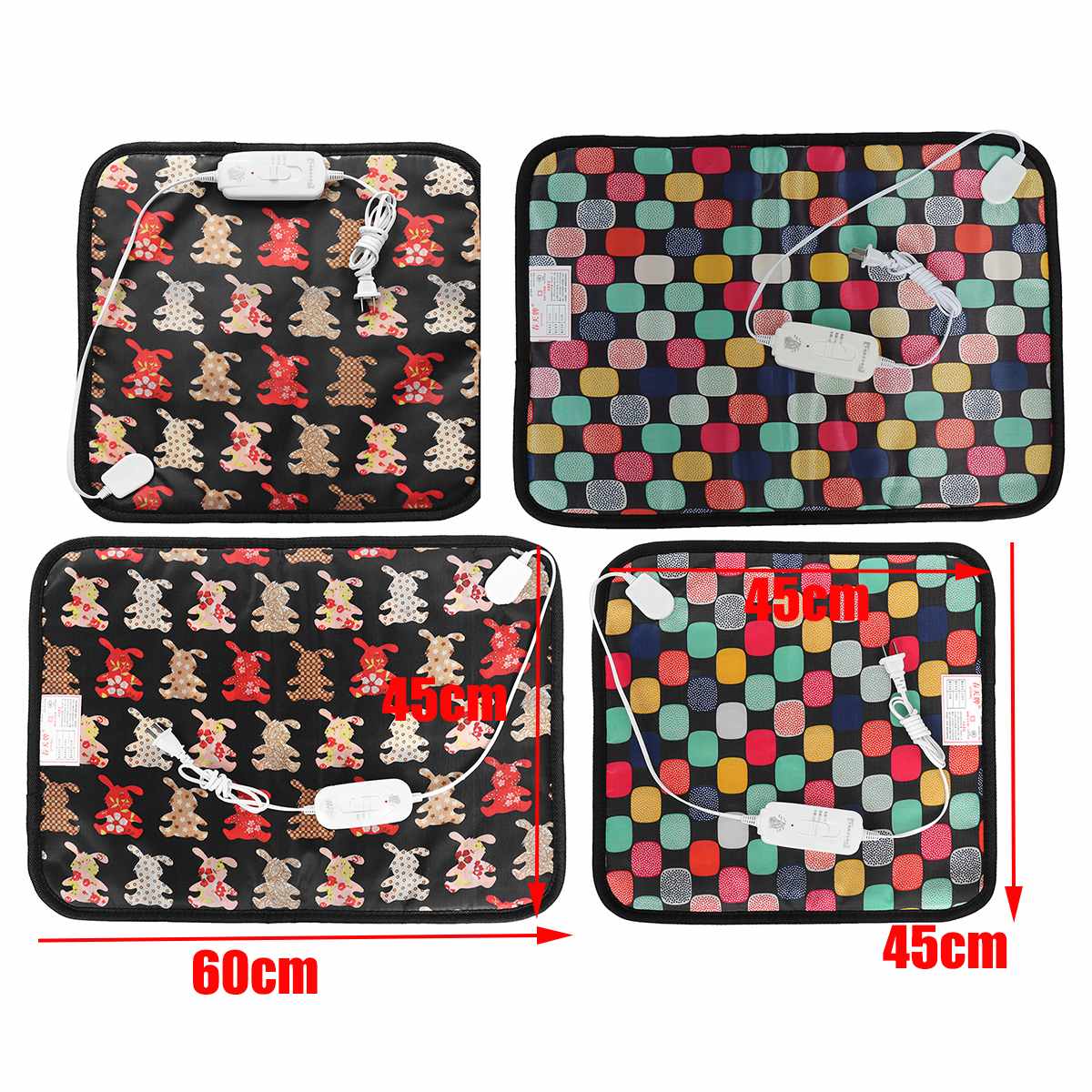 3-Mode Dog Cat Electric Heating Pad Temperature Adjustable Pet Bed Blanket Puppy Kitten Bunny Heater Mat for Pets Dogs