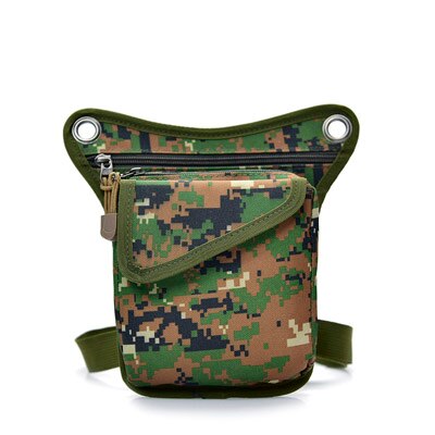 DIDABEAR Mannen Canvas taille zakken Been bag pack voor werk Mannen Messenger bags Mannelijke Crossbody Schoudertas Kleine zwart: Camouflage green