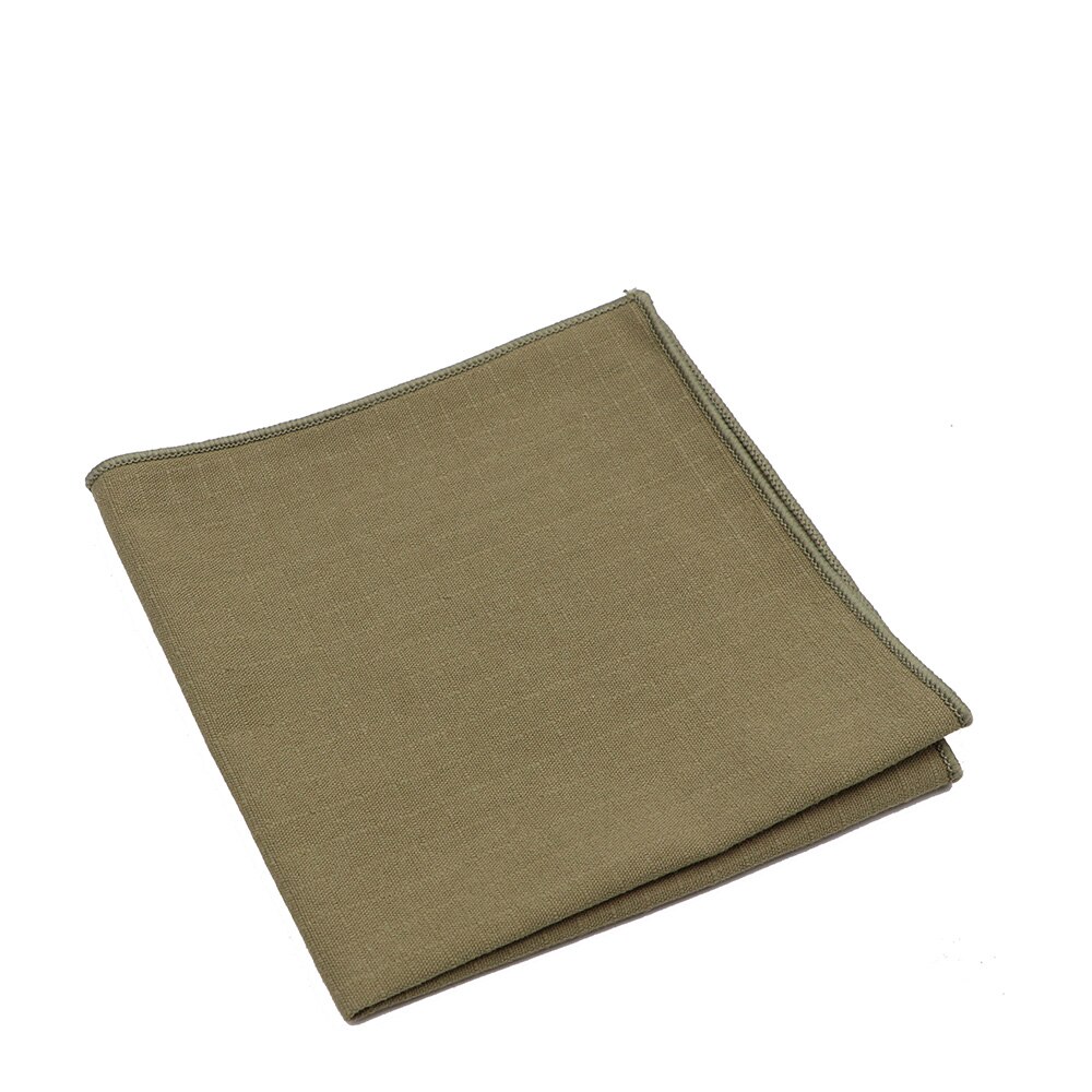 Adult Cotton Handkerchiefs Solid Color Hanky for Men Business Casual Pockets Square Handkerchief 23cm Width Wedding Hankies: 11