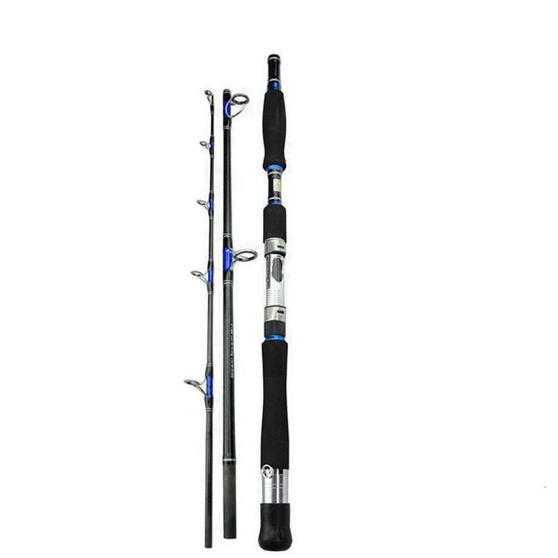 High Strength Boat Fishing Rod Three Section SuperHard Fishing Rod For Big Fish Peche En Mer Canne A Peche Carbonne Spinning Rod
