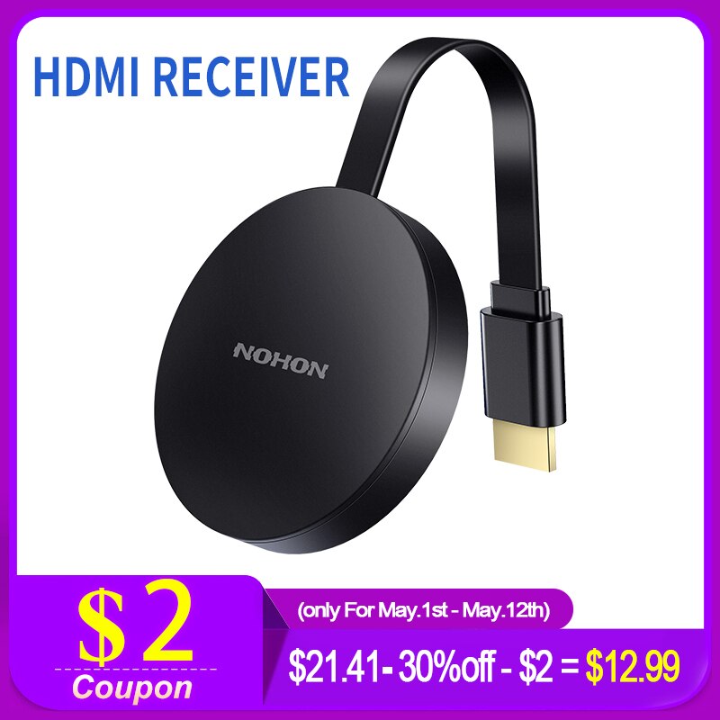 NOHON HDMI Ricevitore Per il iPhone 8 X iPad Samsung Huawei Xiaomi Display Wireless LAN 5GHz Antenna Adattatore Home Theatre istruzione