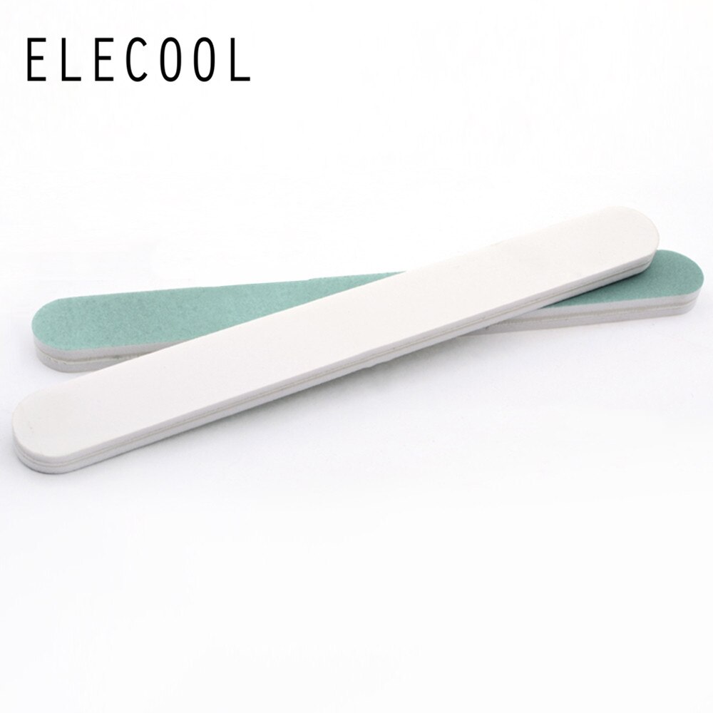 ELECOOL 2 stks Professionele Nail File Buffer Polijsten Blok Schuren Nail Art Manicure Spons Tegenslag Nail Art Gereedschap