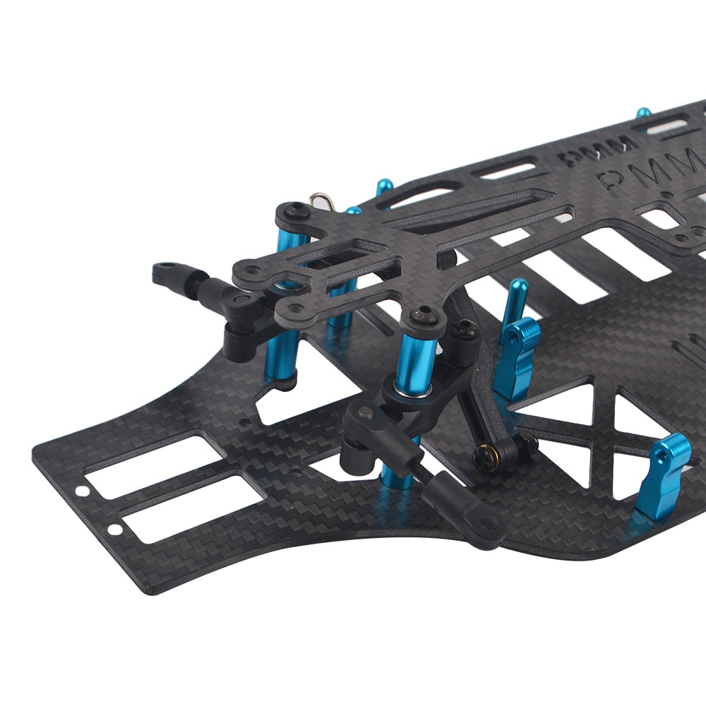 1/10 rc bil carbon fiber stel chassis pladesæt til tamya tt -01 tt01
