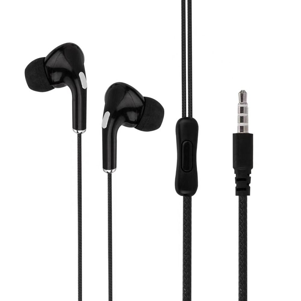 High Definition Bedrade Oortelefoon 3.5Mm In-Ear Bediening Draagbare Sport Bedrade Headset Met Microfoon Bedrade Koptelefoon Voor Mobiele Telefoons: Rood